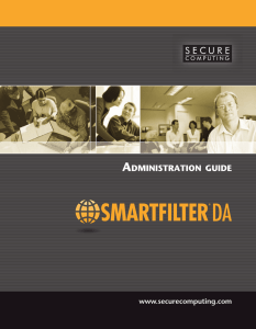 SmartFilter DA 4.0 Administration Guide