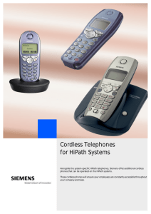 Cordless Telephones for HiPath Systems