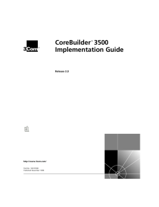 CoreBuilder 3500 Implementation Guide
