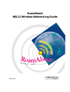 RoamAbout 802.11 Wireless Networking Guide