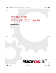 Mastercam Administrator Guide