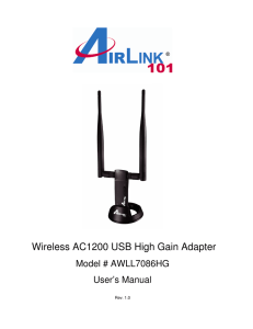 Wireless AC1200 USB High Gain Adapter