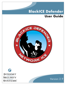 BlackICE Defender 2.9 User Guide