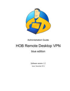 HOB RD VPN 2.1 Administration Guide