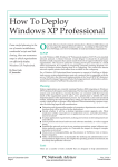 How To Deploy Windows XP Professional O From careful planning to the