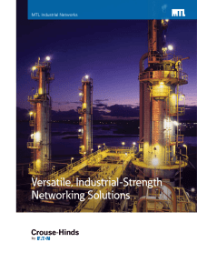 Versatile, Industrial-Strength Networking Solutions MTL Industrial Networks