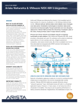 Arista Networks &amp; VMware NSX-MH Integration  INSIDE SOLUTION BRIEF