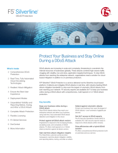 F5  Silverline Protect Your Business and Stay Online