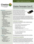 Chelsio Terminator Core IP High Performance Converged Ethernet Interface Engine