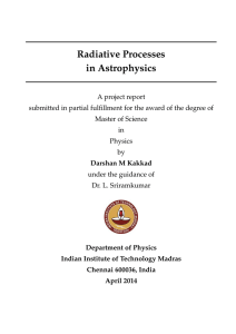 Radiative Processes in Astrophysics