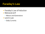 Faraday`s Law of Induction Motional emf Lenz`s Law