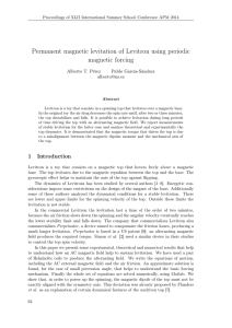 Permanent magnetic levitation of Levitron using periodic magnetic