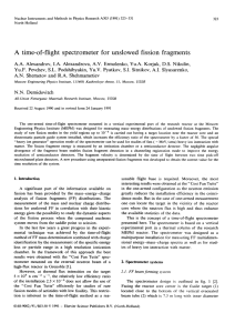 A time-of-flight spectrometer for unslowed fission fragments