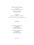 ASRC Aerospace Corporation Final Report