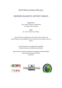 Karla Marina Jaimes Merazzo ORDERED MAGNETIC ANTIDOT