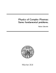 Physics of Complex Plasmas - Max-Planck