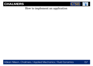 How to implement an application H ˚ 157
