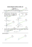 IITJEE PHYSICS SAMPLE PAPER - III