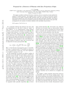 Proposal for a Detector of Photons with Zero Projection of... I. G. Savenko