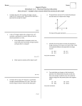 Worksheet - Velocity & Speed