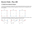 Phys 208 - Recitation E-Fields