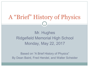 history of physics