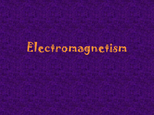 Electricity and Magnetism