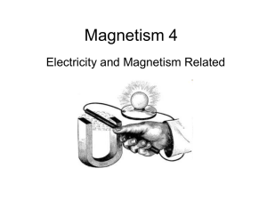 Magnetism 4 Electromagnets