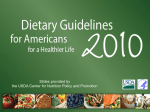 Dietary Guidelines for Americans 2010