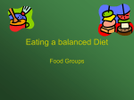 Eating a balanced Diet - yourclass / FrontPage