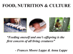 Food, Nutrition and Culture