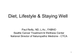 Diet, Lifestyle & Staying Well