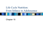 Life Cycle Nutrition: From Infancy to Adolescence