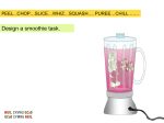 Designing a smoothie