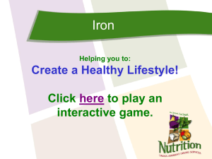 Iron - UMass Nutrition