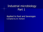 Food and industrial microbiology