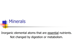 Minerals