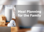 Meal Planning PowerPoint