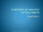 OVERVIEW OF HEALTHY EATING HABITS