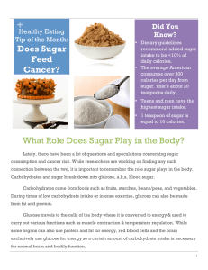 + Does Sugar Feed Cancer?
