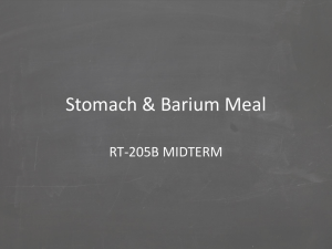 Upper Gastro-Intestinal Series