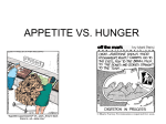 APPETITE VS. HUNGER