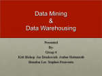 Data Mining & Data Warehousing