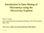 Micro Array Explorer MAExplorer