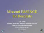 ESSENCE: Missouri’s Syndromic Surveillance Project