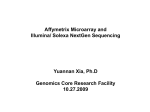 Genomics Core, Dr. Yuannan Xia