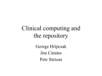 2003-Clinical Computing and the Repository