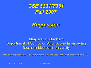 Linear Regression - Lyle School of Engineering