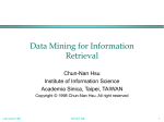 Data Mining - Academia Sinica