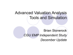Advanced Valuation Analysis Tools and Simulation - cgu-emp